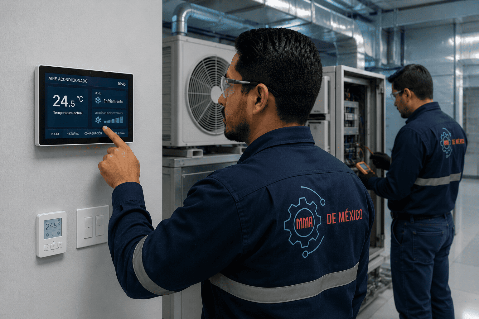 Control de aire y temperatura HVAC